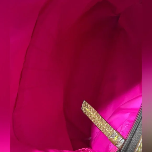 Dooney & Bourke Crimson Shoulder Bag with Brown Strap - Picture 6 of 16